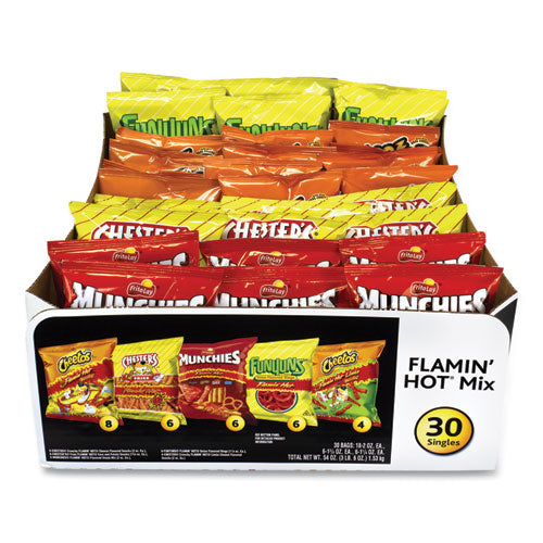 Flamin Hot Mix Variety Pack, Assorted Flavors, Assorted Size Bag, 30 Bags/Carton, Ships in 1-3 Business Days-(GRR29500007)