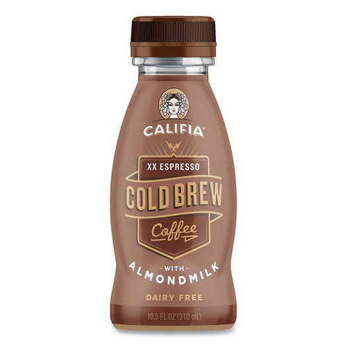 Cold Brew Coffee with Almond Milk, 10.5 oz Bottle, XX Expresso, 8/Pack, Ships in 1-3 Business Days-(GRR90200447)