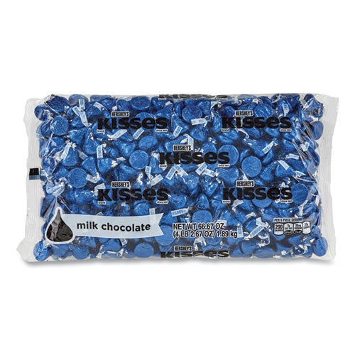 KISSES, Milk Chocolate, Dark Blue Wrappers, 66.7 oz Bag, Ships in 1-3 Business Days-(GRR24600082)