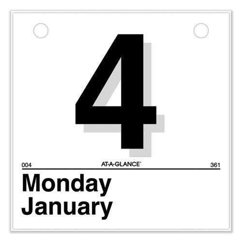 Today Is Daily Wall Calendar Refill, 6 x 6, White Sheets, 12-Month (Jan to Dec): 2023-(AAGK150)