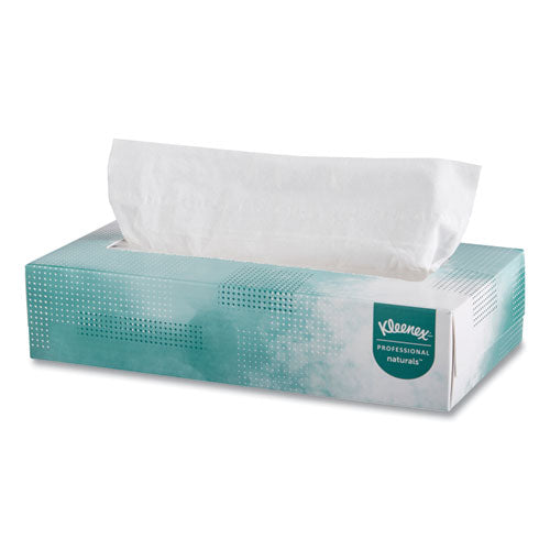 Naturals Facial Tissue for Business, Flat Box, 2-Ply, White, 125 Sheets/Box-(KCC21601BX)