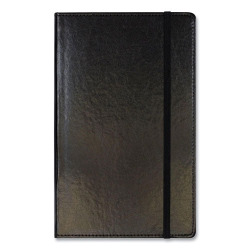 Bonded Leather Journal, 1-Subject, Narrow Rule, Black Cover, (240) 8.25 x 5 Sheets-(CGBMJ54791)