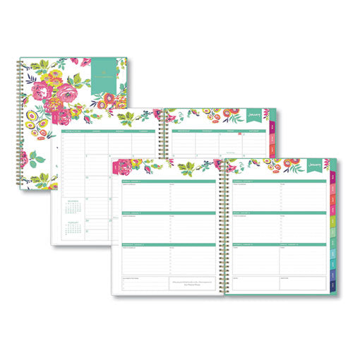 Day Designer Peyton Create-Your-Own Cover Weekly/Monthly Planner, Floral Artwork, 11 x 8.5, White, 12-Month (Jan-Dec): 2023-(BLS103618)