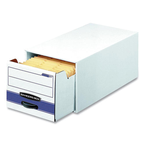 STOR/DRAWER Basic Space-Savings Storage Drawers, Legal Files, 16.75 x 19.5 x 11.5, White/Blue-(FEL00722EA)