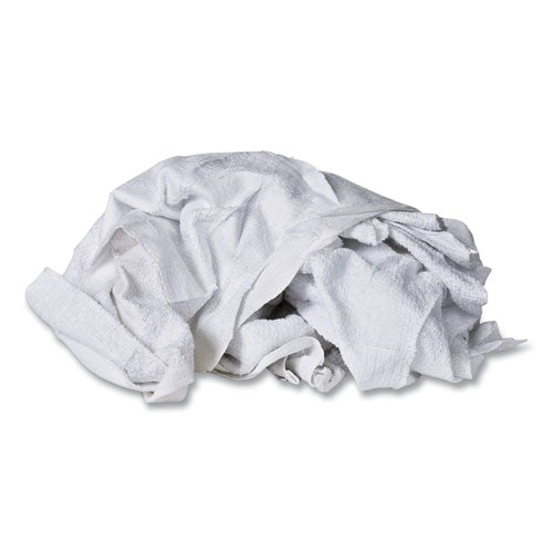 Cotton Wipers, White, 50/Carton-(MNHR030W5410)