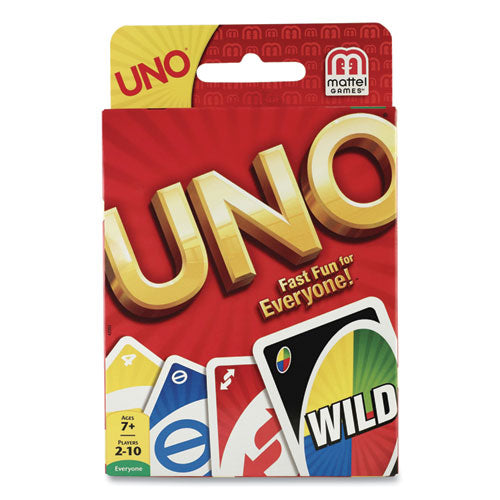 UNO Card Game, Ages 7 and Up, 108 Cards/Set-(MTT42003)