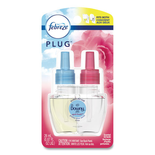 PLUG Air Freshener Refills, Downy April Fresh, 0.87 oz Refill-(PGC74908)