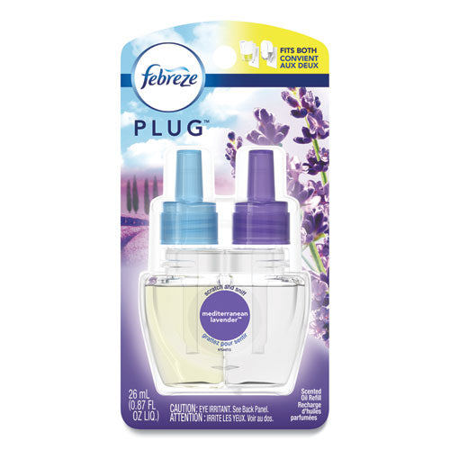 PLUG Air Freshener Refills, Mediterranean Lavender, 0.87 oz Refill, 2/Pack-(PGC74909)