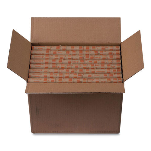 Preformed Tubular Coin Wrappers, Quarters, $10, 1000 Wrappers/Box-(PQP23025)