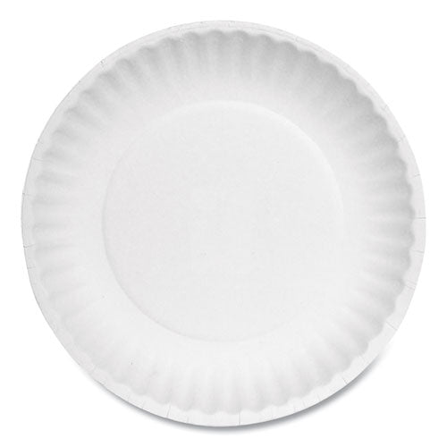 Paper Plates, 6" dia, White, 1,000/Carton-(AJMPP6AJKWH)