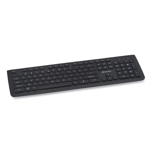 Wireless Slim Keyboard, 103 Keys, Black-(VER99793)