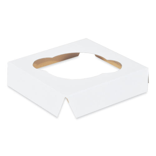 Cupcake Holder Inserts, 1-Cupcake Holder, 4.38 x 4.38 x 0.88, White/Kraft, Paper, 200/Carton-(SCH1012)