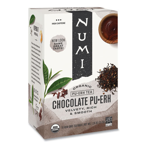 Organic Tea, Chocolate Puerh, 16/Box-(NUM10360)