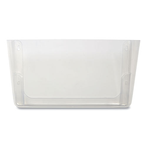 Unbreakable Plastic Wall File, Letter Size, 13" x 3.69" x 7.16", Clear-(TUD24380809)