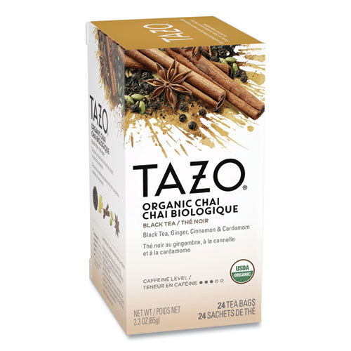 Chai Organic Black Tea, Filter Bag, 24/Box-(TZO149904)