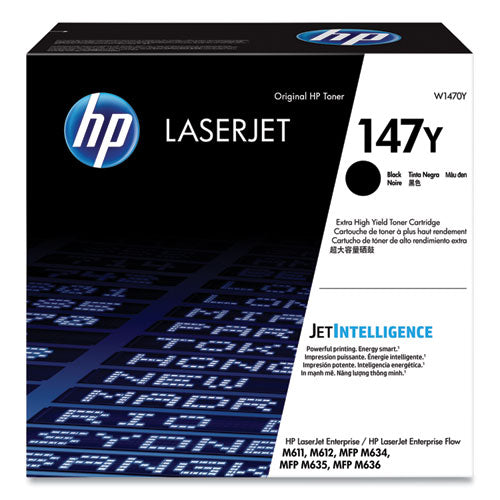 HP 147Y, (W1470Y) Extra High-Yield Black Original Laser Toner Cartridge-(HEWW1470Y)