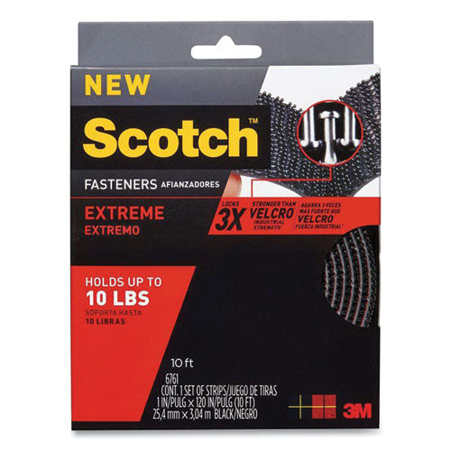 Extreme Fasteners, 1" x 10 ft, Black-(MMMRF6761)