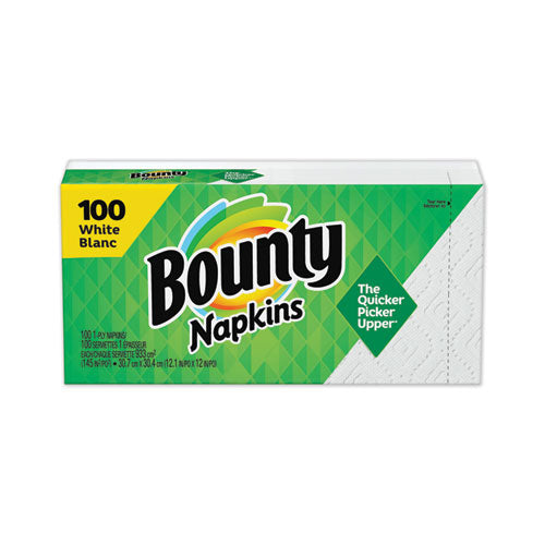 Quilted Napkins, 1-Ply, 12.1 x 12, White, 100/Pack-(PGC34884PK)
