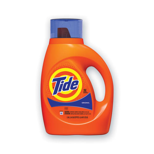 Liquid Tide Laundry Detergent, 32 Loads, 46 oz Bottle, 6/Carton-(PGC40213)