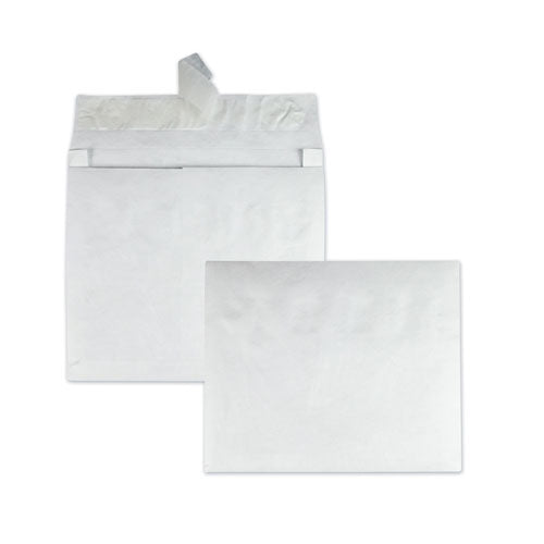 Lightweight 14 lb Tyvek Open End Expansion Mailers, #15, Square Flap, Redi-Strip Adhesive Closure, 10 x 15, White, 100/Carton-(QUAR4630)