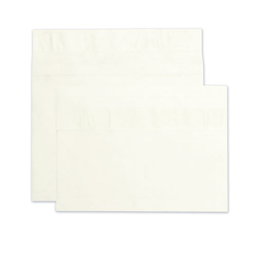 Heavyweight 18 lb Tyvek Open End Expansion Mailers, #15, Square Flap, Redi-Strip Adhesive Closure, 10 x 15, White, 100/Carton-(QUAR4450)