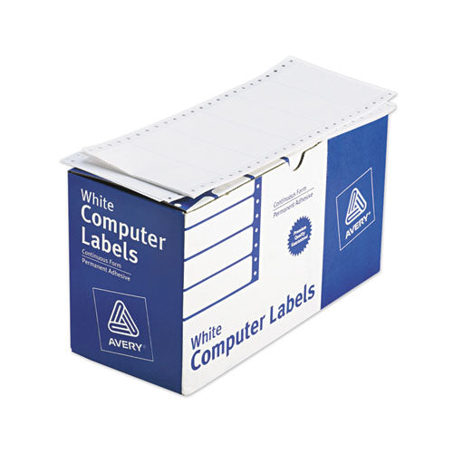 Dot Matrix Printer Mailing Labels, Pin-Fed Printers, 1.94 x 4, White, 5,000/Box-(AVE4022)