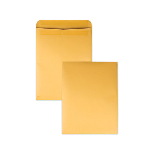 Redi-Seal Catalog Envelope, #15 1/2, Cheese Blade Flap, Redi-Seal Adhesive Closure, 12 x 15.5, Brown Kraft, 100/Box-(QUA44067)