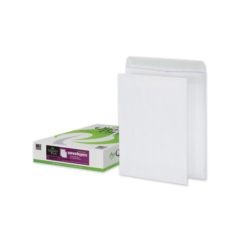 Redi-Seal Catalog Envelope, #13 1/2, Cheese Blade Flap, Redi-Seal Adhesive Closure, 10 x 13, White, 100/Box-(QUA43717)