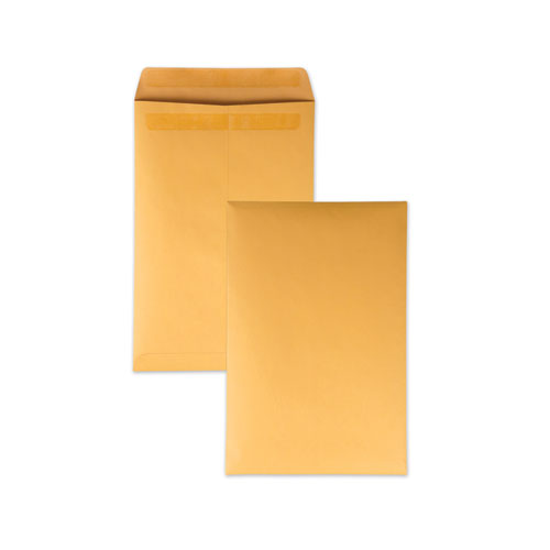 Redi-Seal Catalog Envelope, #15, Cheese Blade Flap, Redi-Seal Adhesive Closure, 10 x 15, Brown Kraft, 250/Box-(QUA43862)