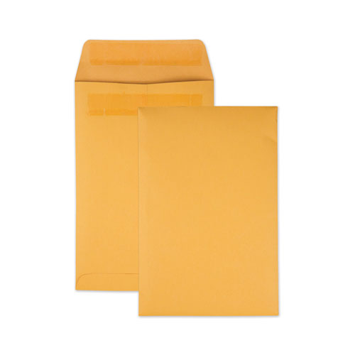 Redi-Seal Catalog Envelope, #1 3/4, Cheese Blade Flap, Redi-Seal Adhesive Closure, 6.5 x 9.5, Brown Kraft, 250/Box-(QUA43362)