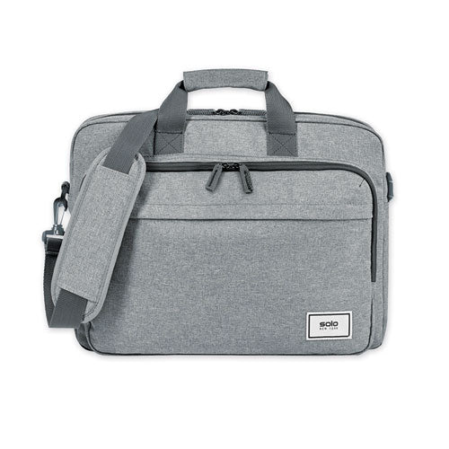 Sustainable Re:cycled Collection Laptop Bag, Fits Devices Up to 15.6", Recycled PET Polyester, 16.25 x 4.5 x 12, Gray-(USLUBN12710)