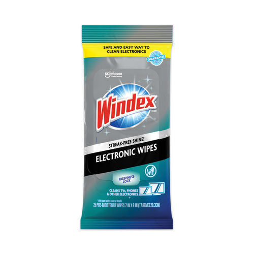 Electronics Cleaner, 1-Ply, 7 x 10, Neutral Scent, White, 25 Wipes-(SJN319248EA)