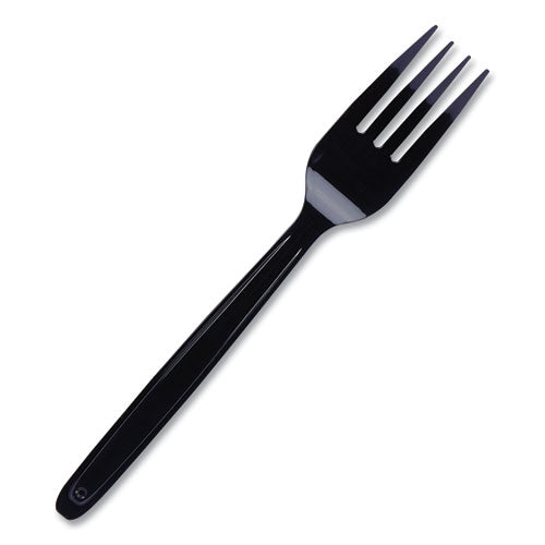 Cutlery for Cutlerease Dispensing System, Fork, 6", Black, 960/Box-(WNACEASEFK960BL)