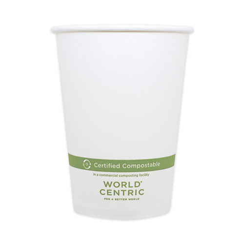 Paper Bowls, 32 oz, 4.4" Diameter x 5.8"h, White, 500/Carton-(WORBOPA32)