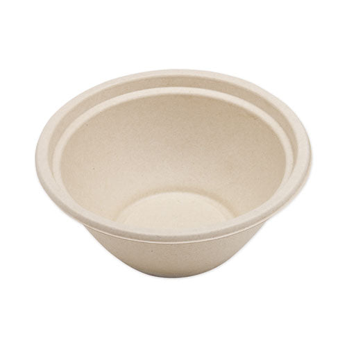 Fiber Bowls, 32 oz, 7.4" Diameter x 3.2"h, Natural, 500/Carton-(WORBOSCU32)