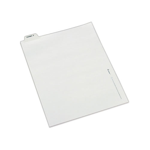 Avery-Style Preprinted Legal Bottom Tab Dividers, 26-Tab, Exhibit P, 11 x 8.5, White, 25/Pack-(AVE12389)