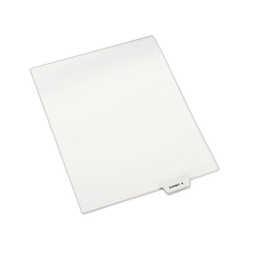 Avery-Style Preprinted Legal Bottom Tab Dividers, 26-Tab, Exhibit S, 11 x 8.5, White, 25/Pack-(AVE12392)