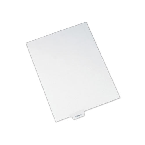 Avery-Style Preprinted Legal Bottom Tab Dividers, 26-Tab, Exhibit Q, 11 x 8.5, White, 25/Pack-(AVE12390)