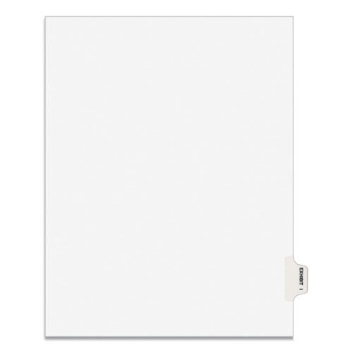 Avery-Style Preprinted Legal Side Tab Divider, 26-Tab, Exhibit I, 11 x 8.5, White, 25/Pack, (1379)-(AVE01379)