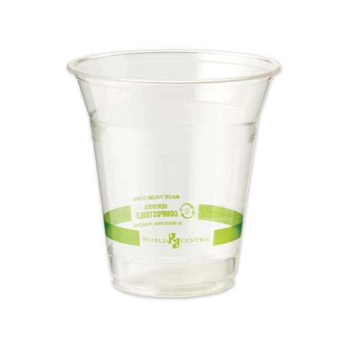 PLA Clear Cold Cups, 12 oz, Clear, 1,000/Carton-(WORCPCS12)