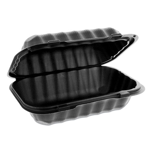 EarthChoice SmartLock Microwavable MFPP Hinged Lid Container, 9 x 6 x 3.25, Black, Plastic, 270/Carton-(PCTYCNB80961000)