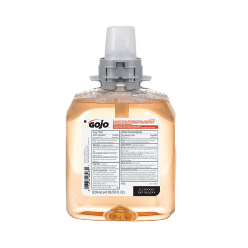 Luxury Foam Antibacterial Handwash, Fresh Fruit, 1,250 mL Refill, 4/Carton-(GOJ516204CT)
