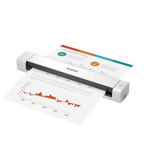 DS-640 Compact Mobile Document Scanner, 600 dpi Optical Resolution, 1-Sheet Auto Document Feeder-(BRTDS640)