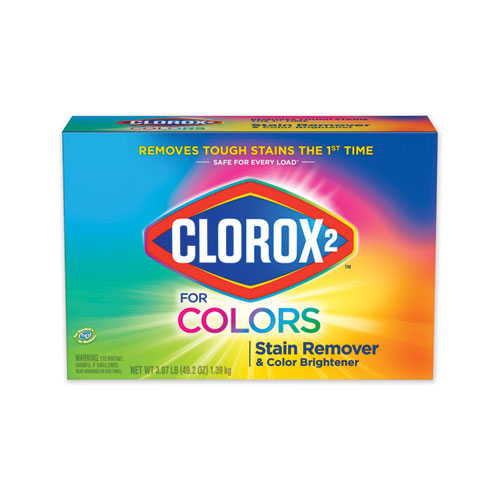 Stain Remover and Color Booster Powder, Original, 49.2 oz Box, 4/Carton-(CLO03098)