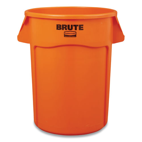 Brute Round Container, 44 gal, Plastic, Orange-(RCP2119307)