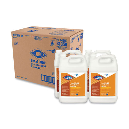 Total 360 Disinfectant Cleaner, 128 oz Bottle, 4/Carton-(CLO31650)