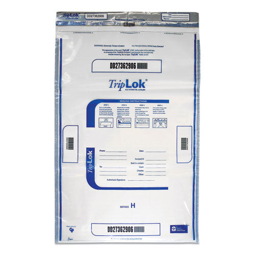 Deposit Bag, Plastic, 4 mil, 20 x 28, Clear, 50/Pack-(CNK585059)