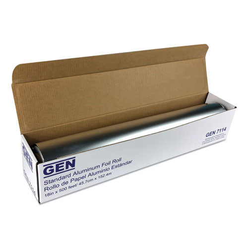 Standard Aluminum Foil Roll, 18" x 500 ft-(GEN7114)