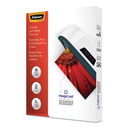 ImageLast Laminating Pouches with UV Protection, 5 mil, 9" x 11.5", Clear, 50/Pack-(FEL5204002)