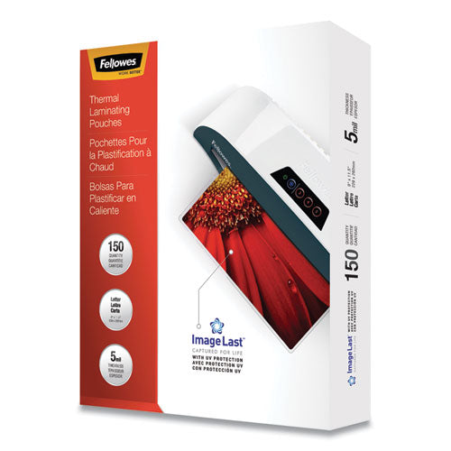 ImageLast Laminating Pouches with UV Protection, 5 mil, 9" x 11.5", Clear, 150/Pack-(FEL5204007)